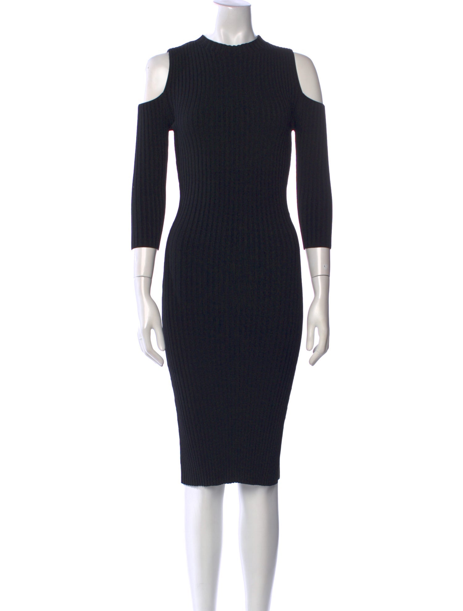 Maje Crew Neck Midi Length Dress