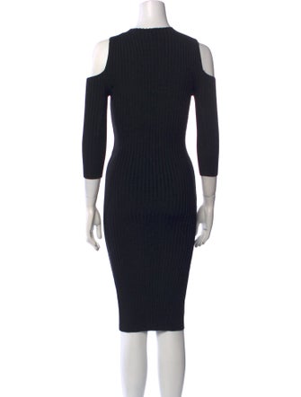 Maje Crew Neck Midi Length Dress