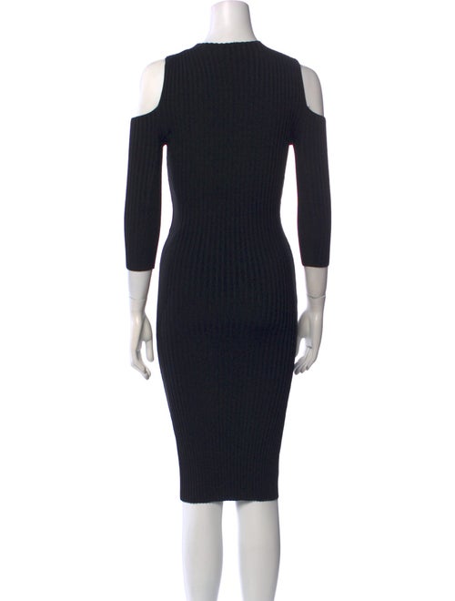 Maje Crew Neck Midi Length Dress