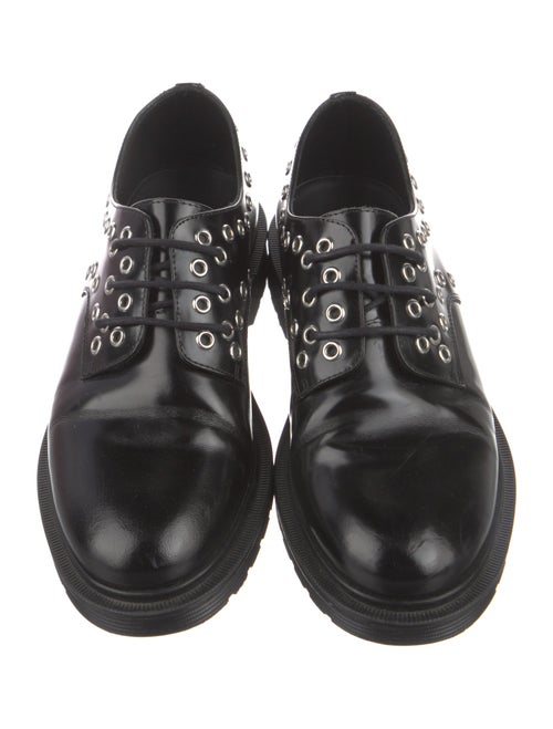 Maje Spike Accents Leather Oxfords