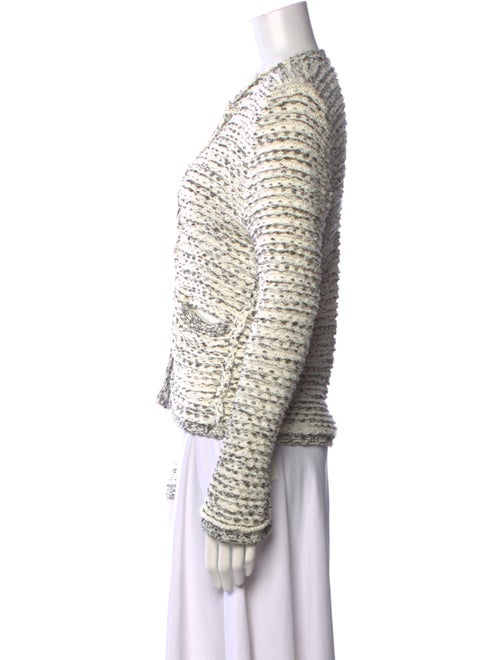 Maje Striped Open Front Sweater