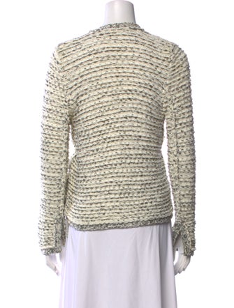 Maje Striped Open Front Sweater