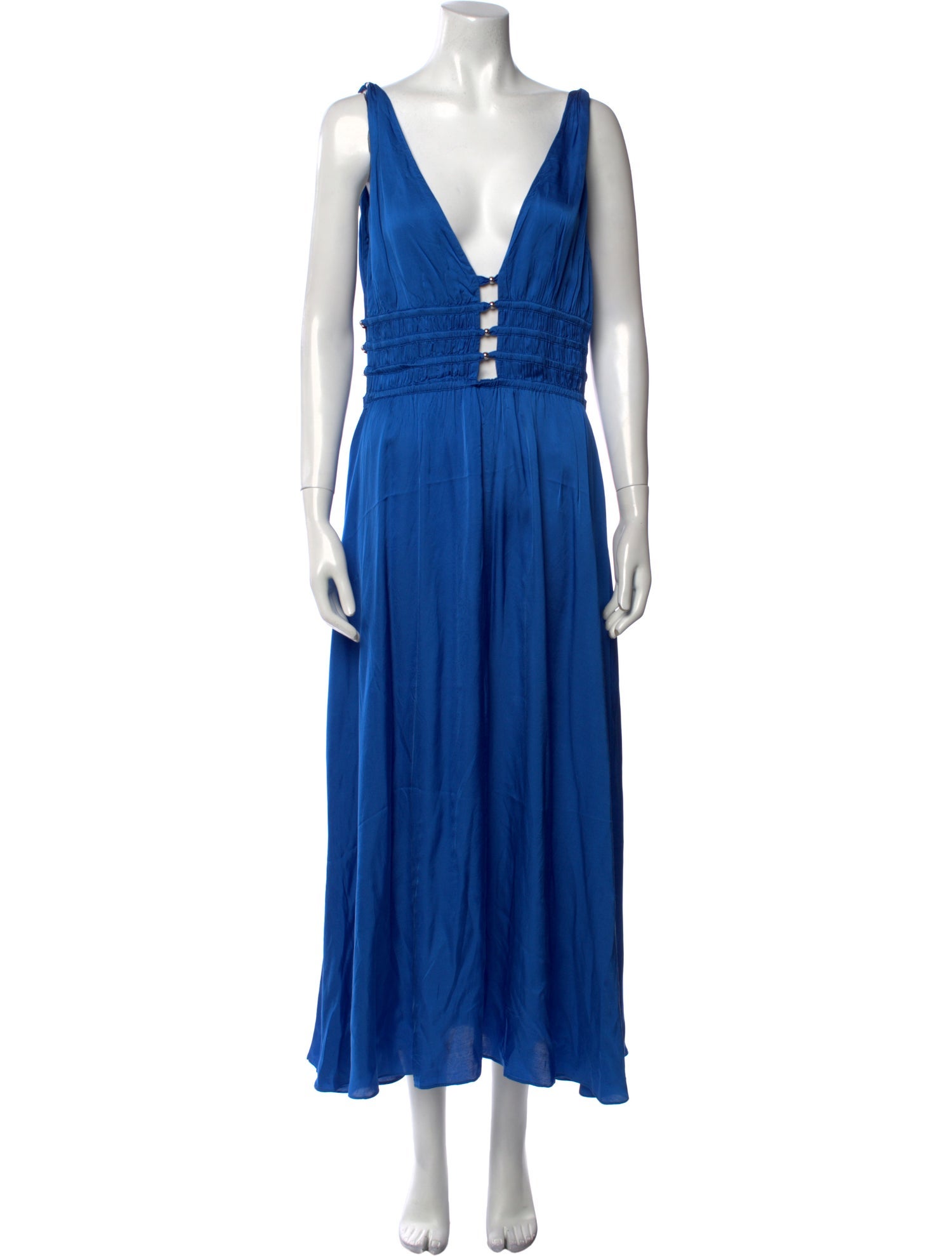 Maje V-Neck Long Dress