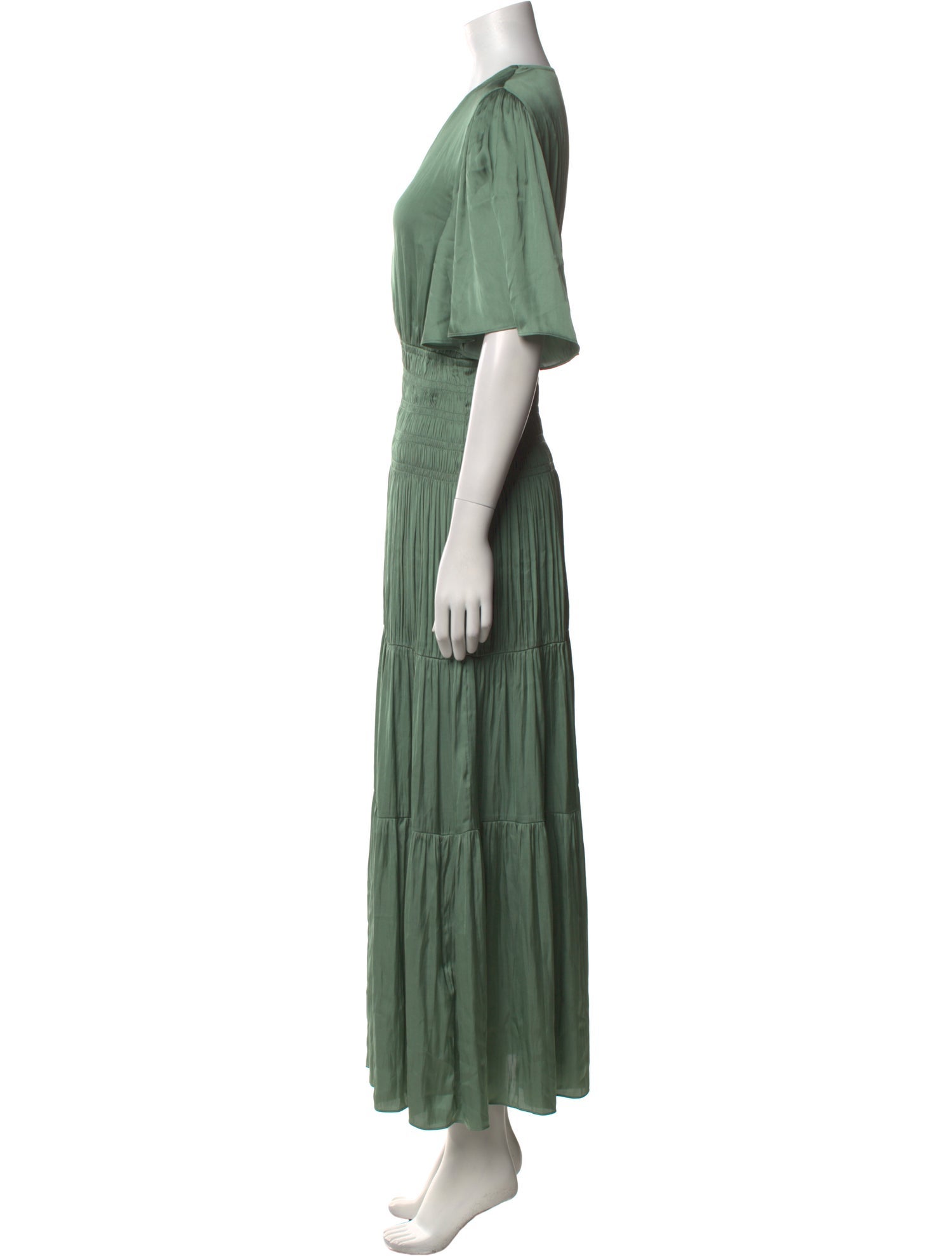 Maje V-Neck Long Dress