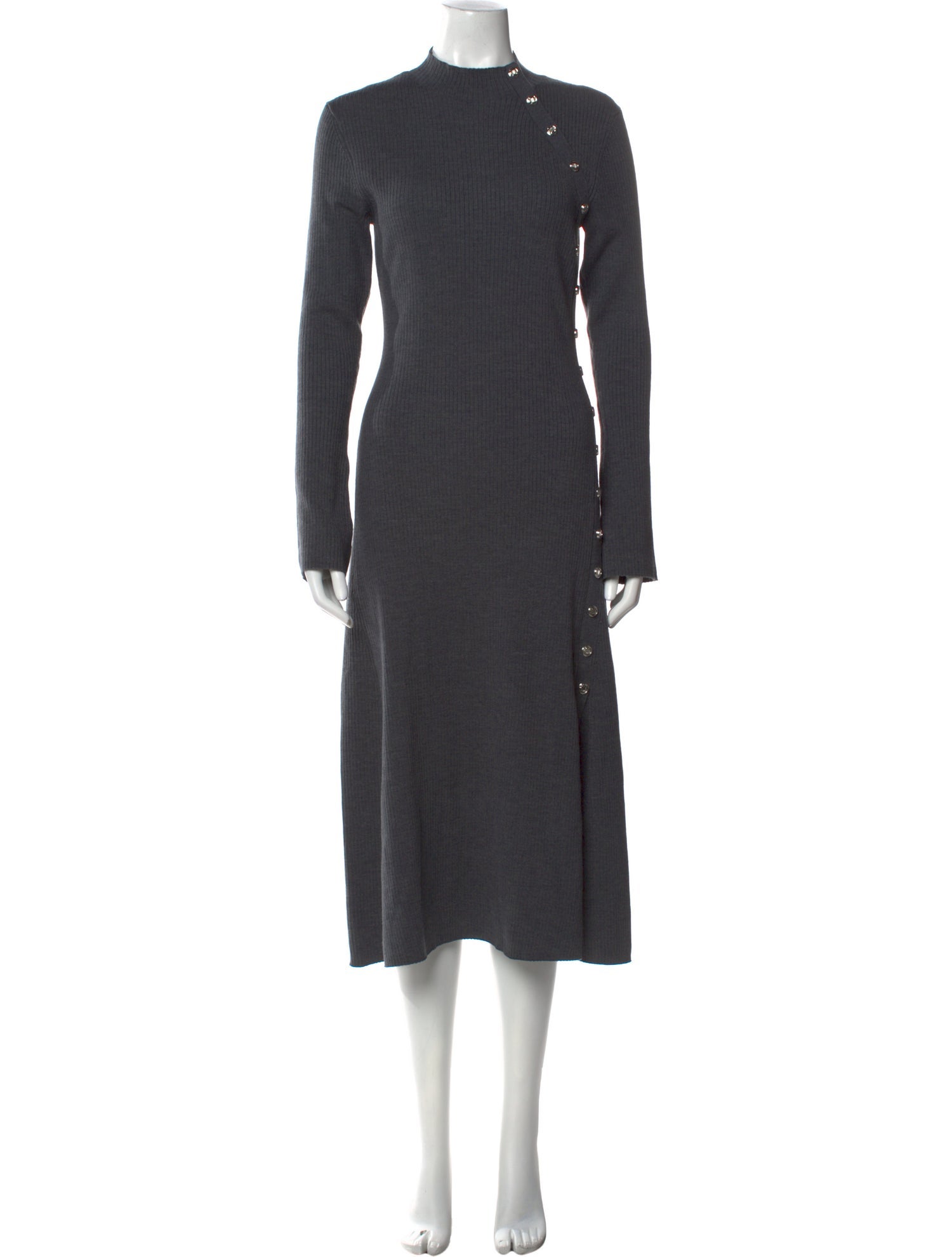 Maje Mock Neck Long Dress