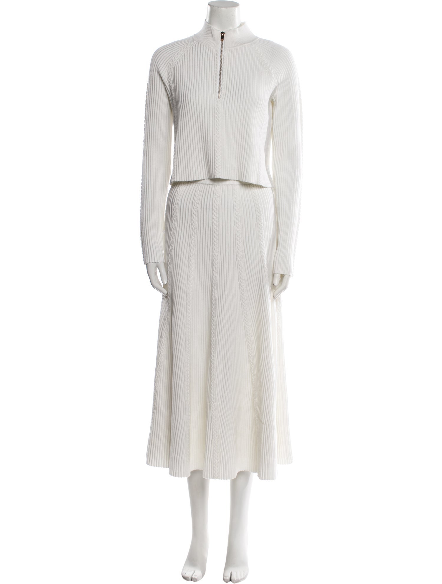 Maje Pleated Accents Skirt Set