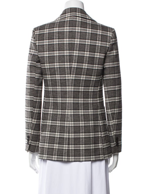 Maje Plaid Print Blazer