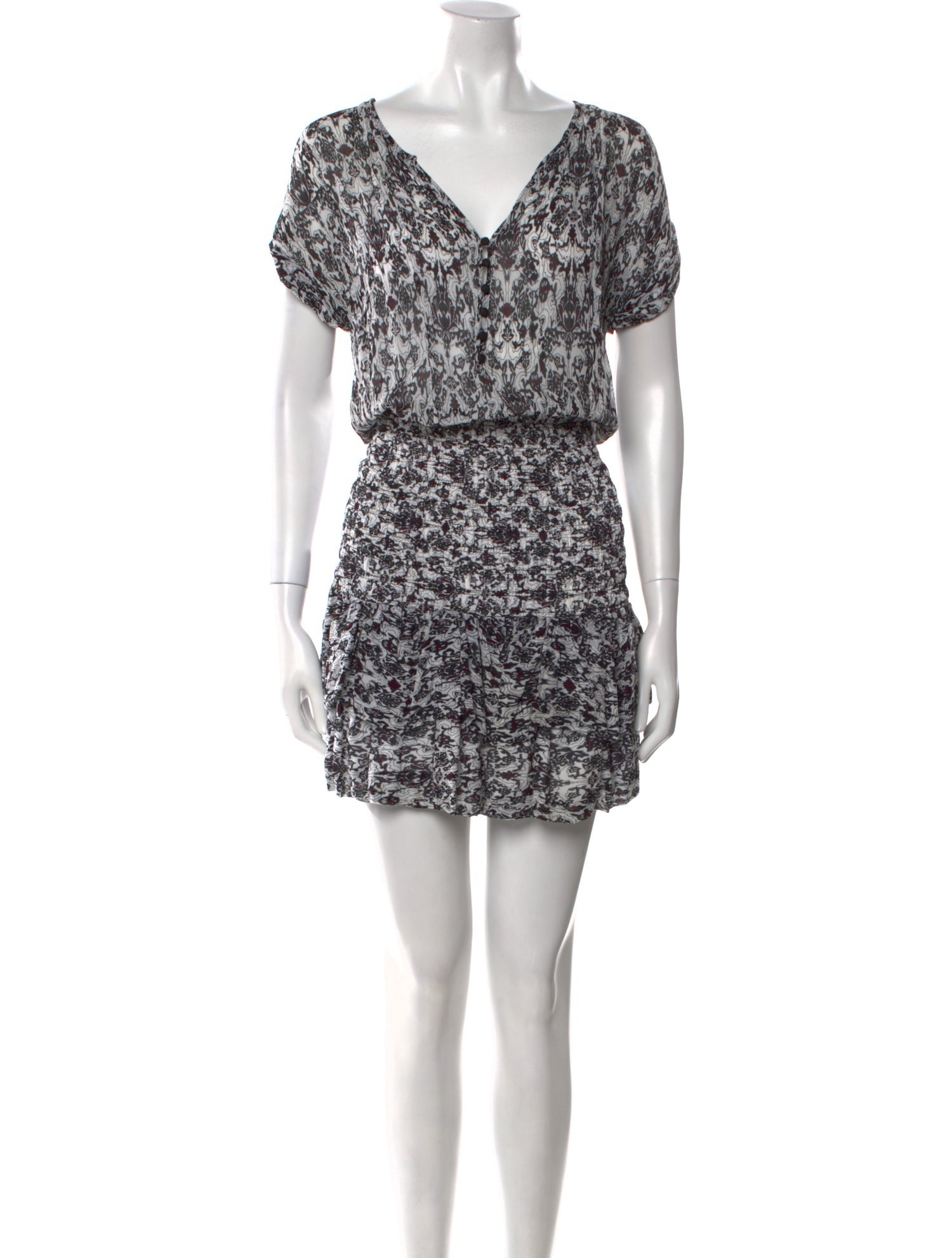 Maje Printed Mini Dress