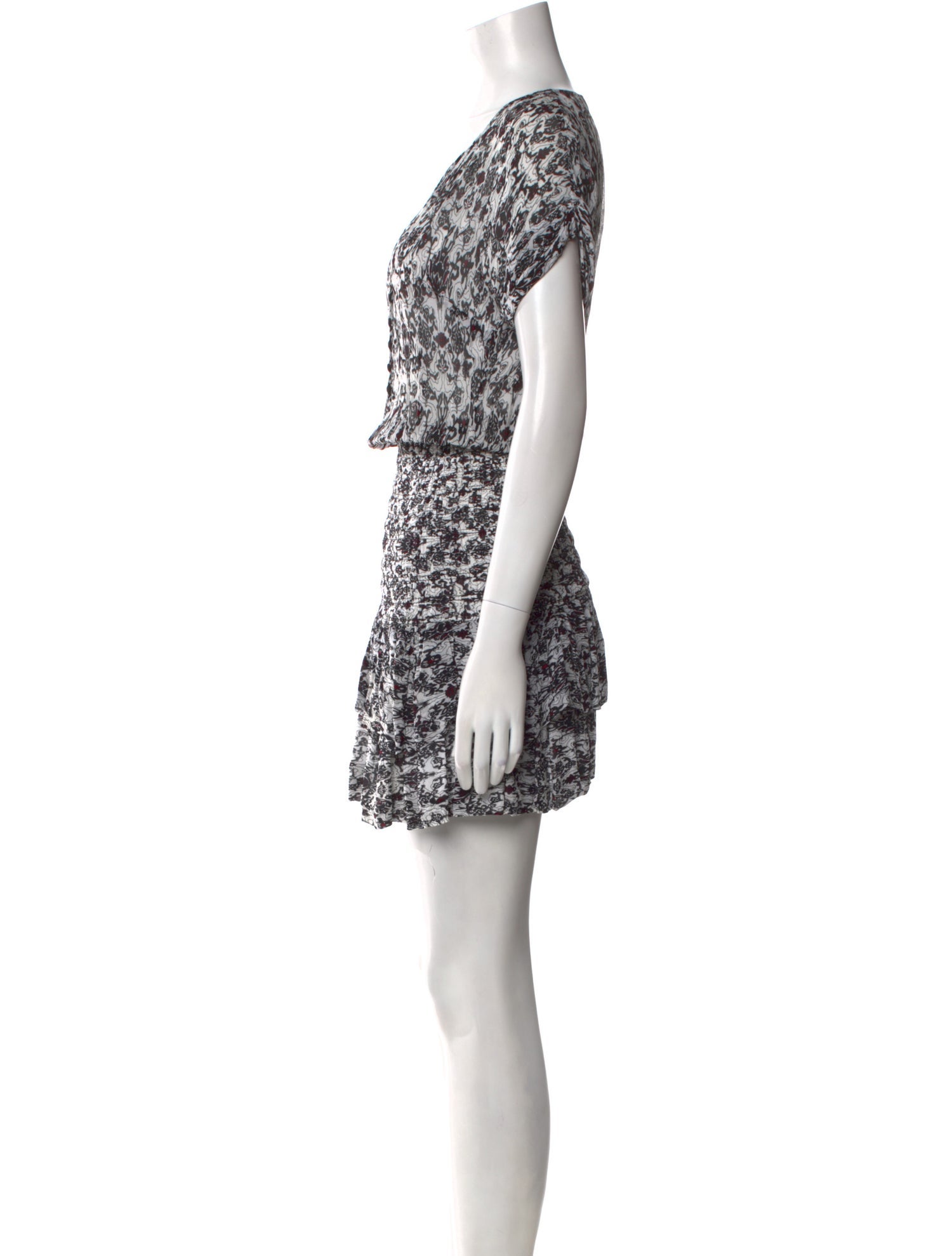 Maje Printed Mini Dress