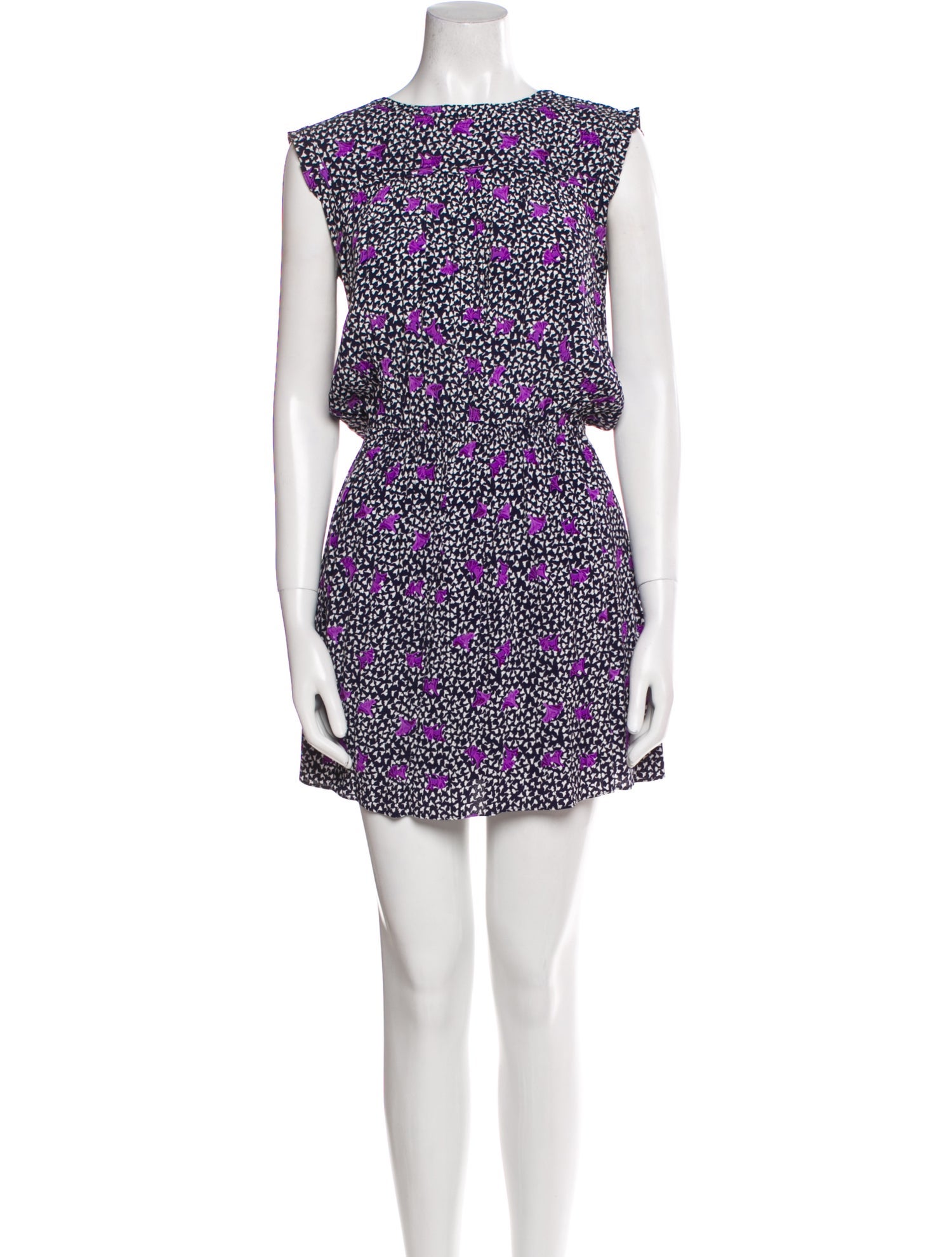 Maje Printed Mini Dress