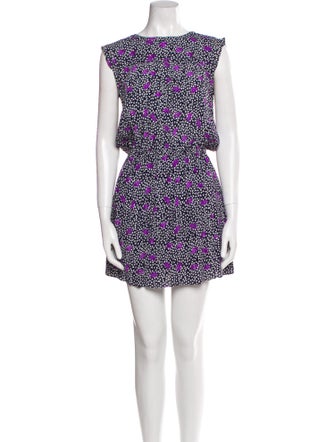 Maje Printed Mini Dress