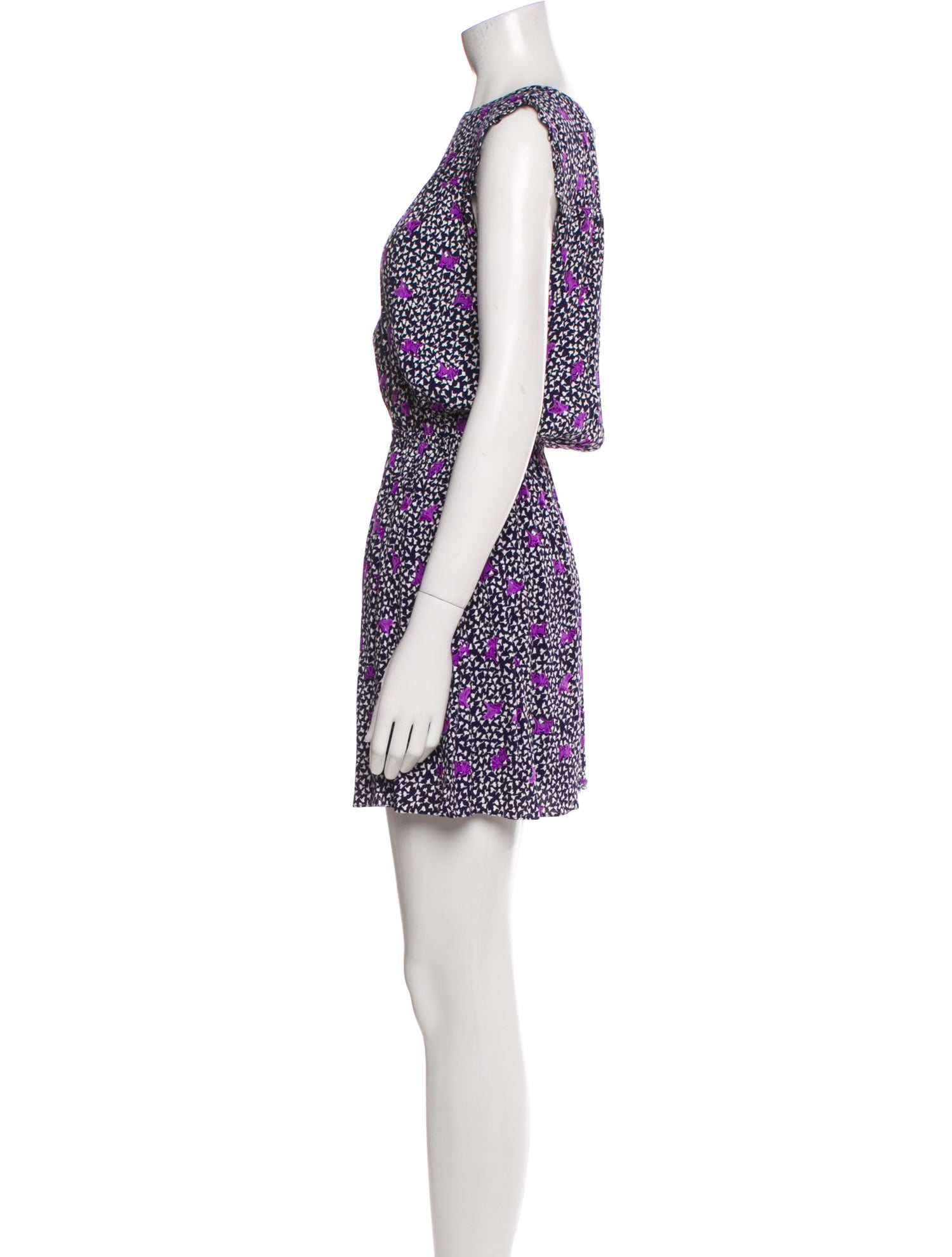 Maje Printed Mini Dress