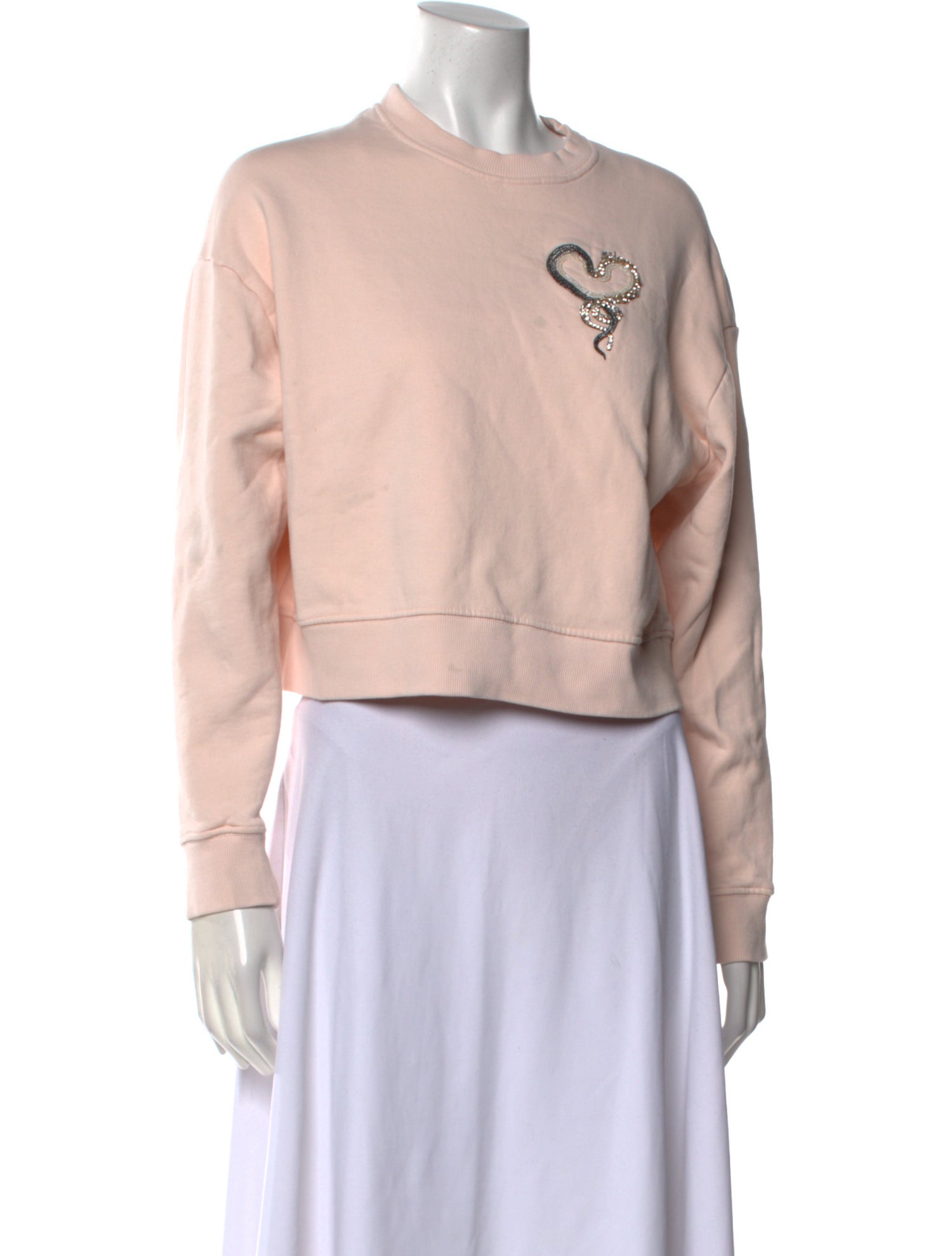 Maje Graphic Print Crew Neck Sweatshirt