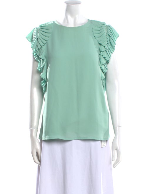 Maje Scoop Neck Short Sleeve Blouse