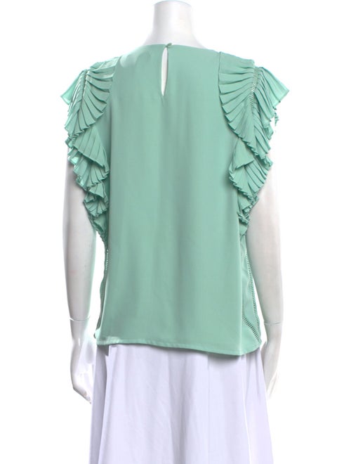 Maje Scoop Neck Short Sleeve Blouse