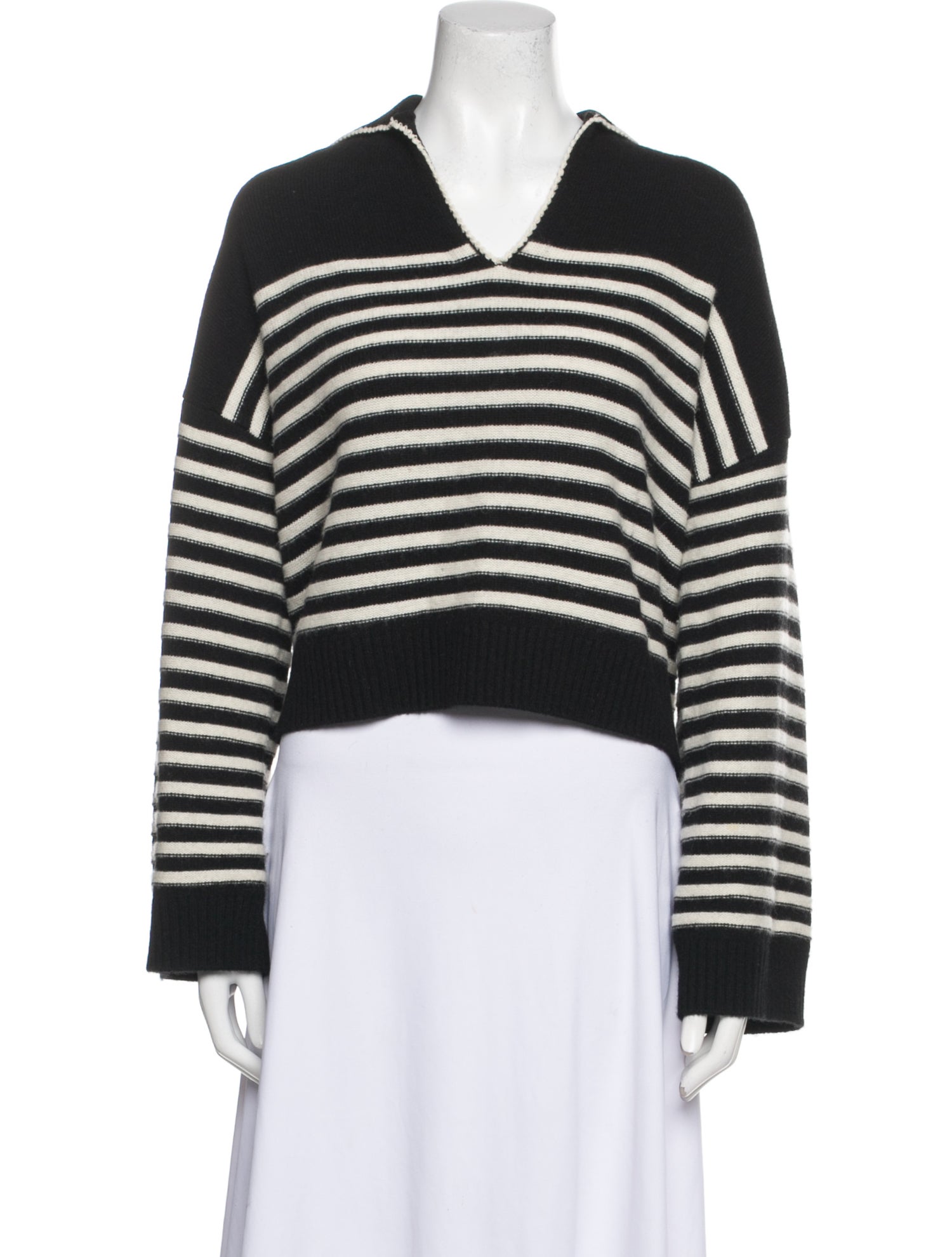 Maje Cashmere Striped Sweater