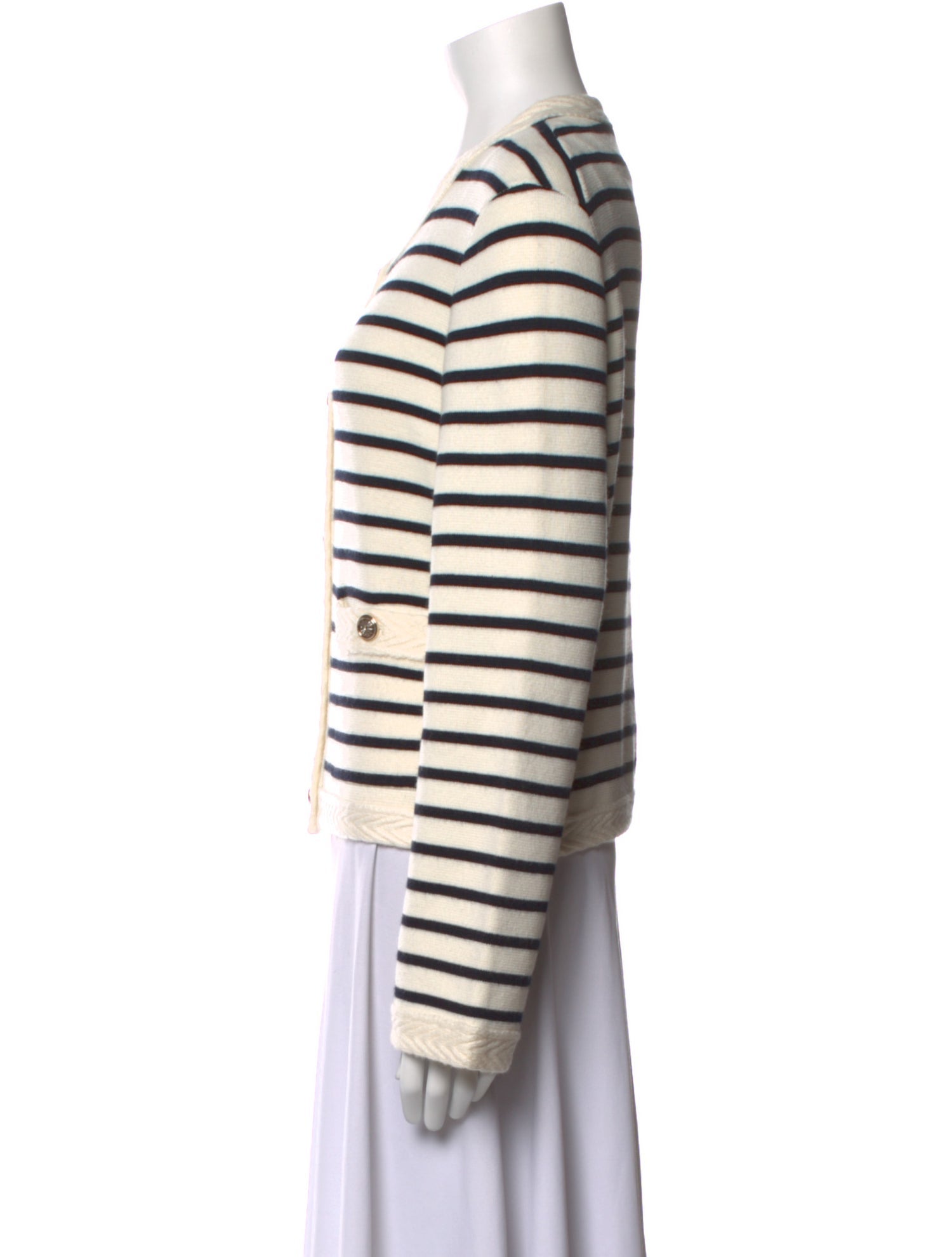 Maje Striped Crew Neck Sweater