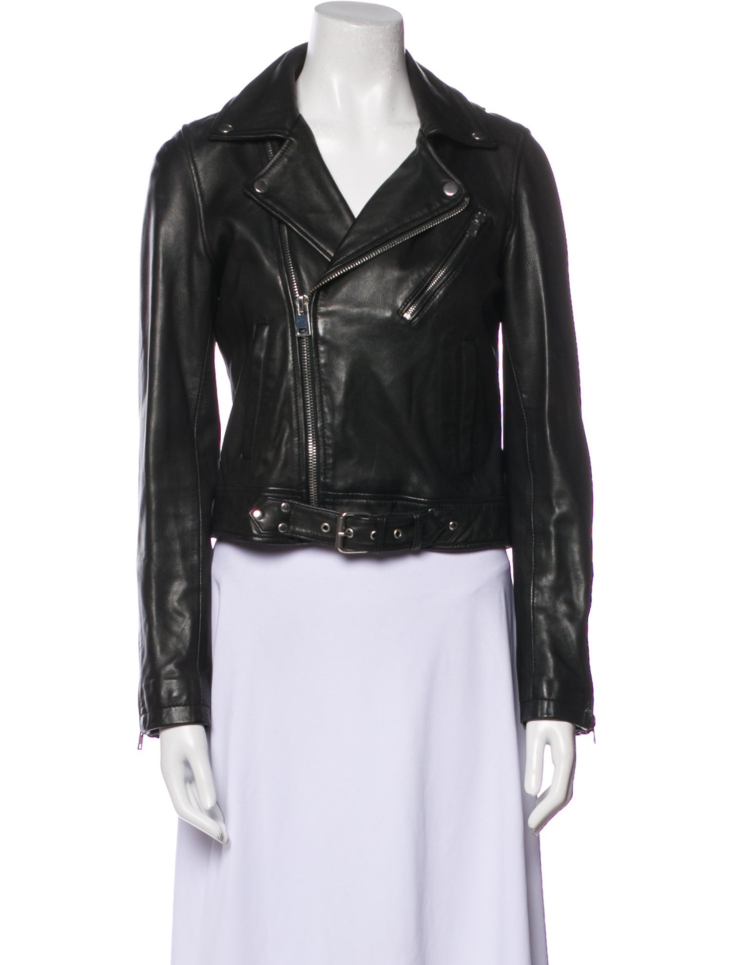 Maje Leather Biker Jacket