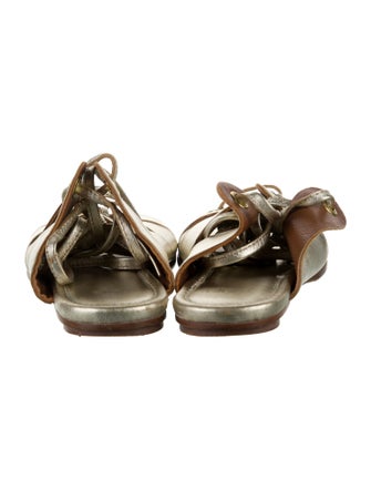 Maje Leather Gladiator Sandals