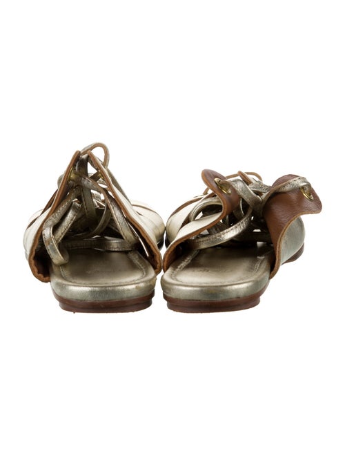 Maje Leather Gladiator Sandals