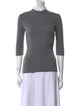 Maje Wool Mock Neck Top