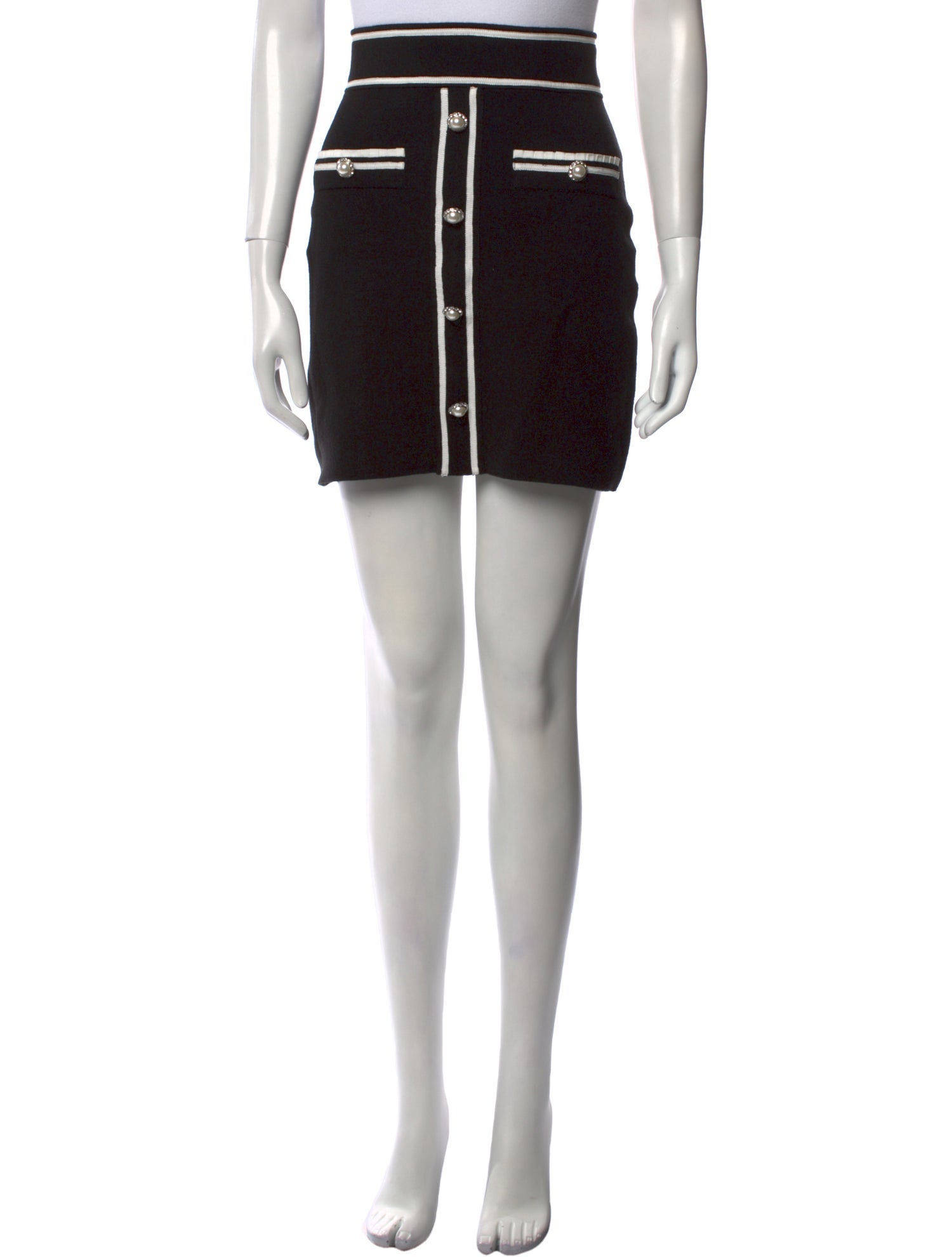 Maje Striped Mini Skirt