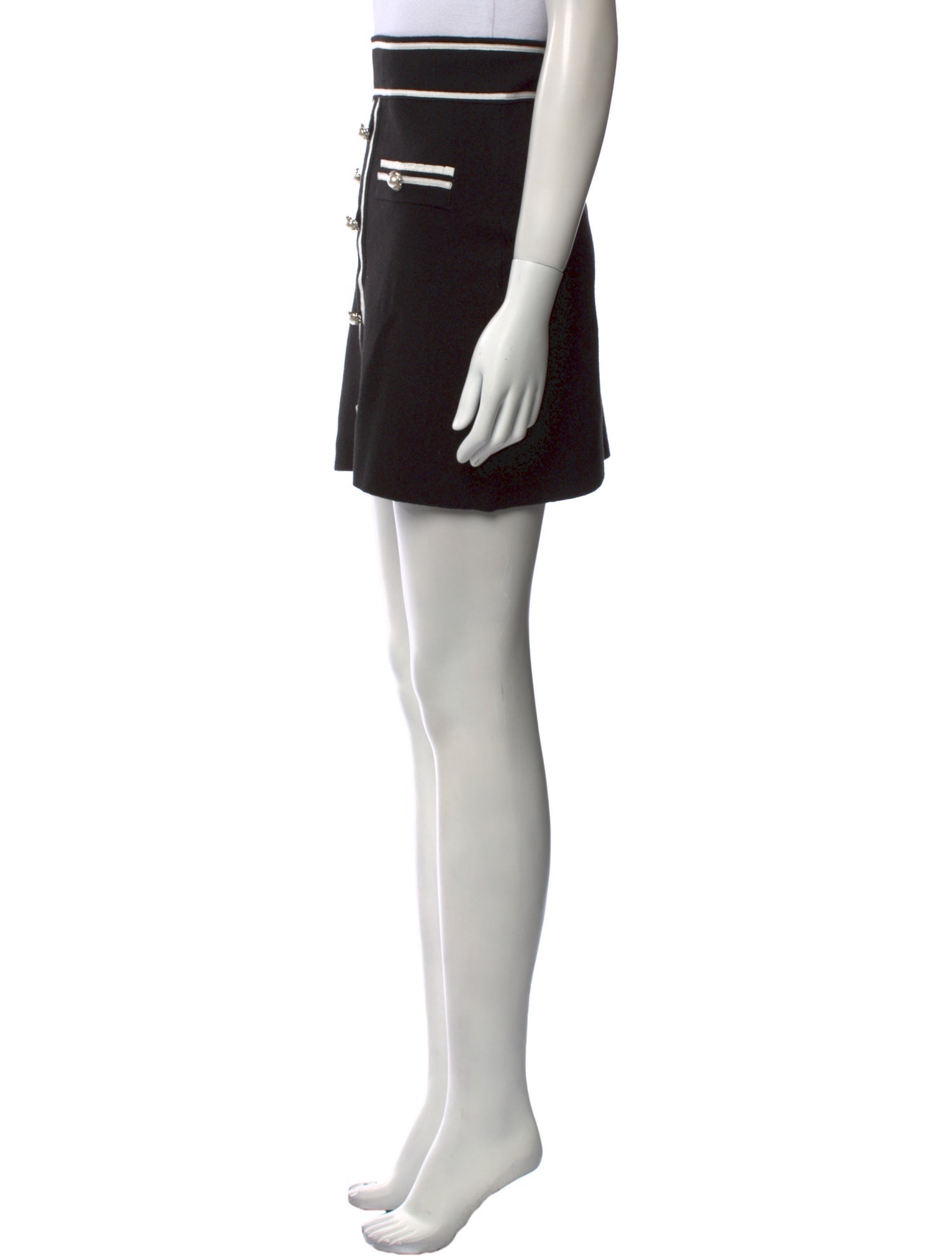 Maje Striped Mini Skirt