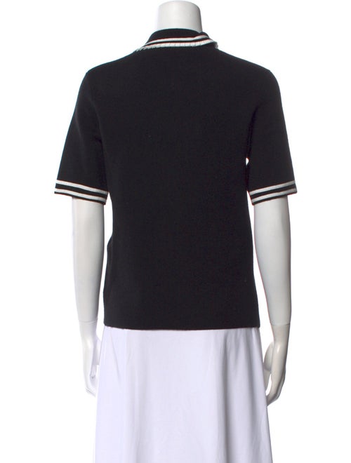 Maje Nylon Short Sleeve Polo