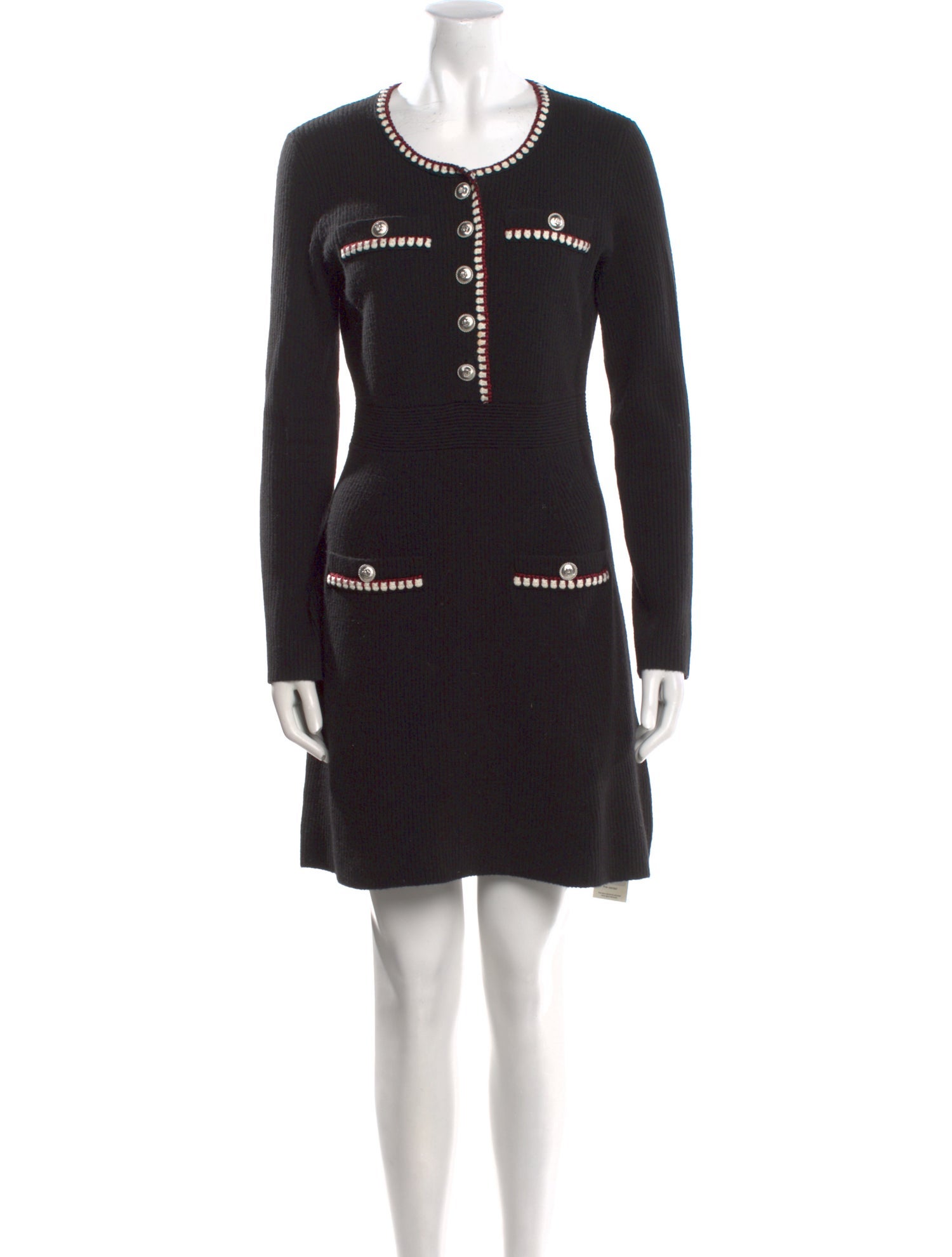 Maje Scoop Neck Mini Dress