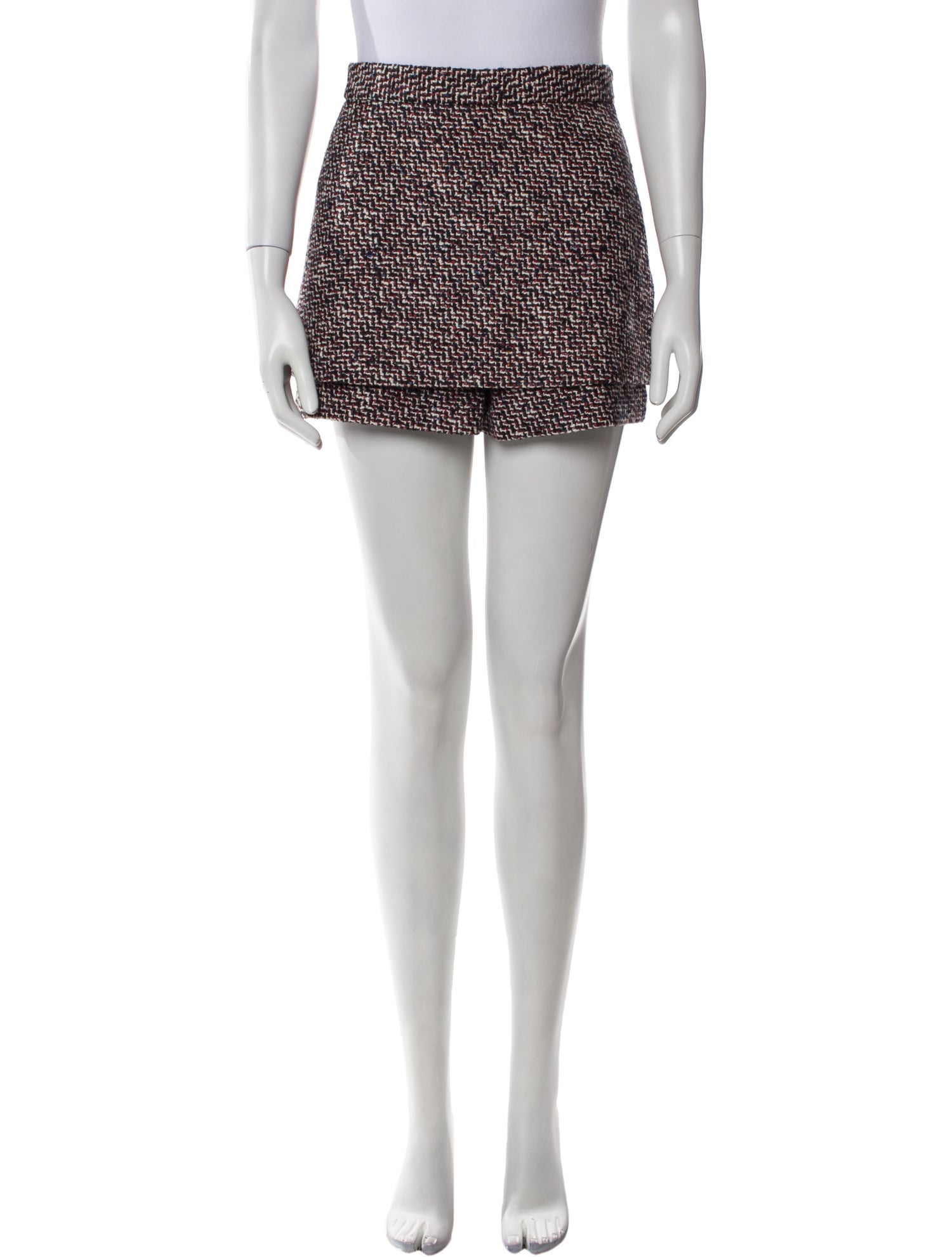 Maje Printed Mini Shorts