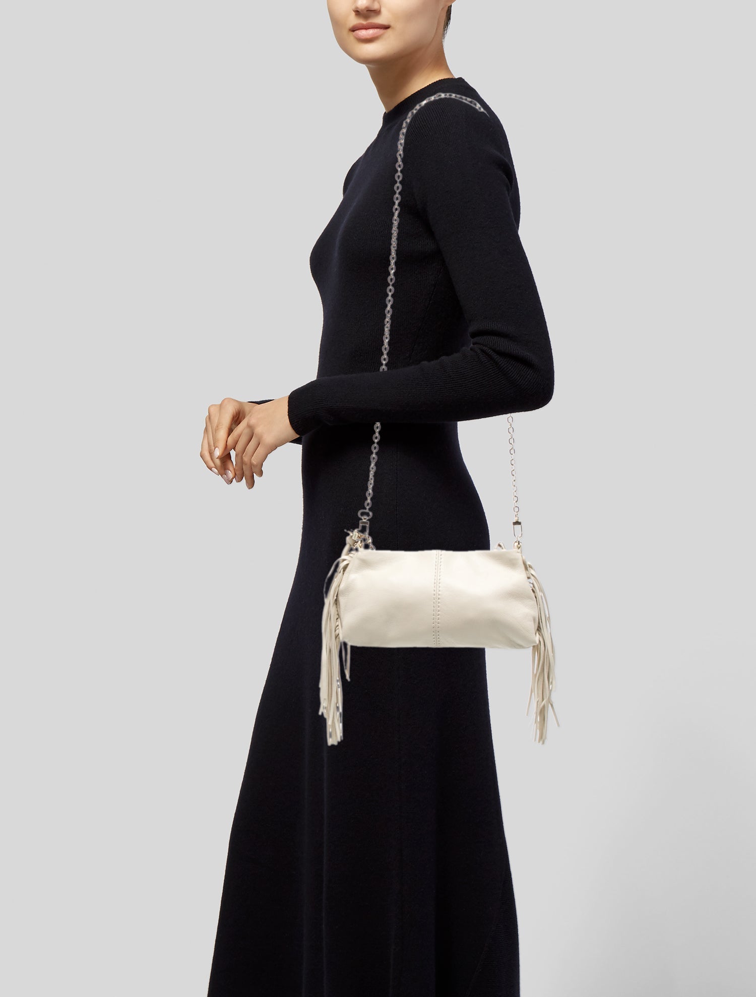 Maje Leather Crossbody Bag