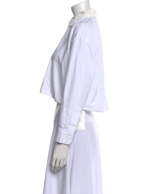 Maje Long Sleeve Crop Top