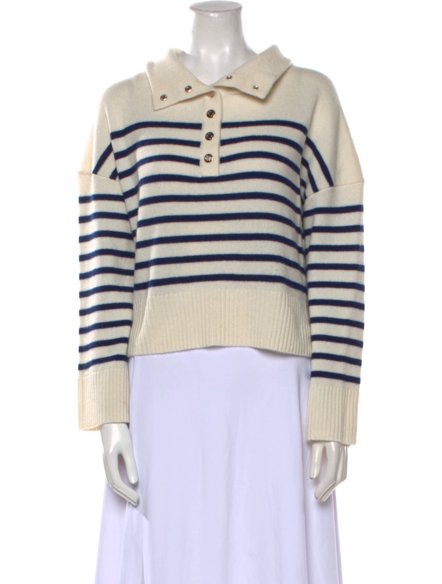 Maje Cashmere Striped Sweater