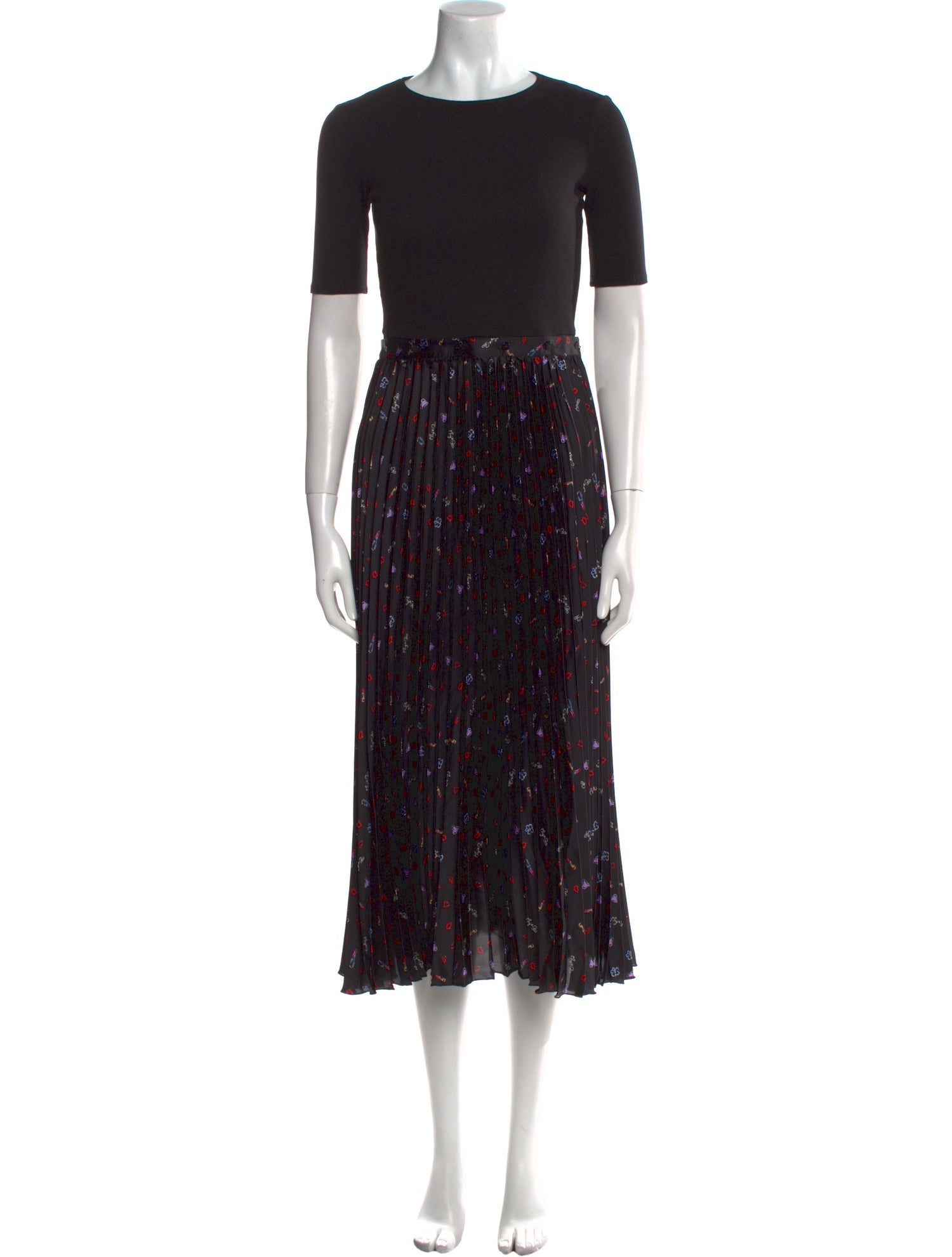 Maje Printed Midi Length Dress w/ Tags