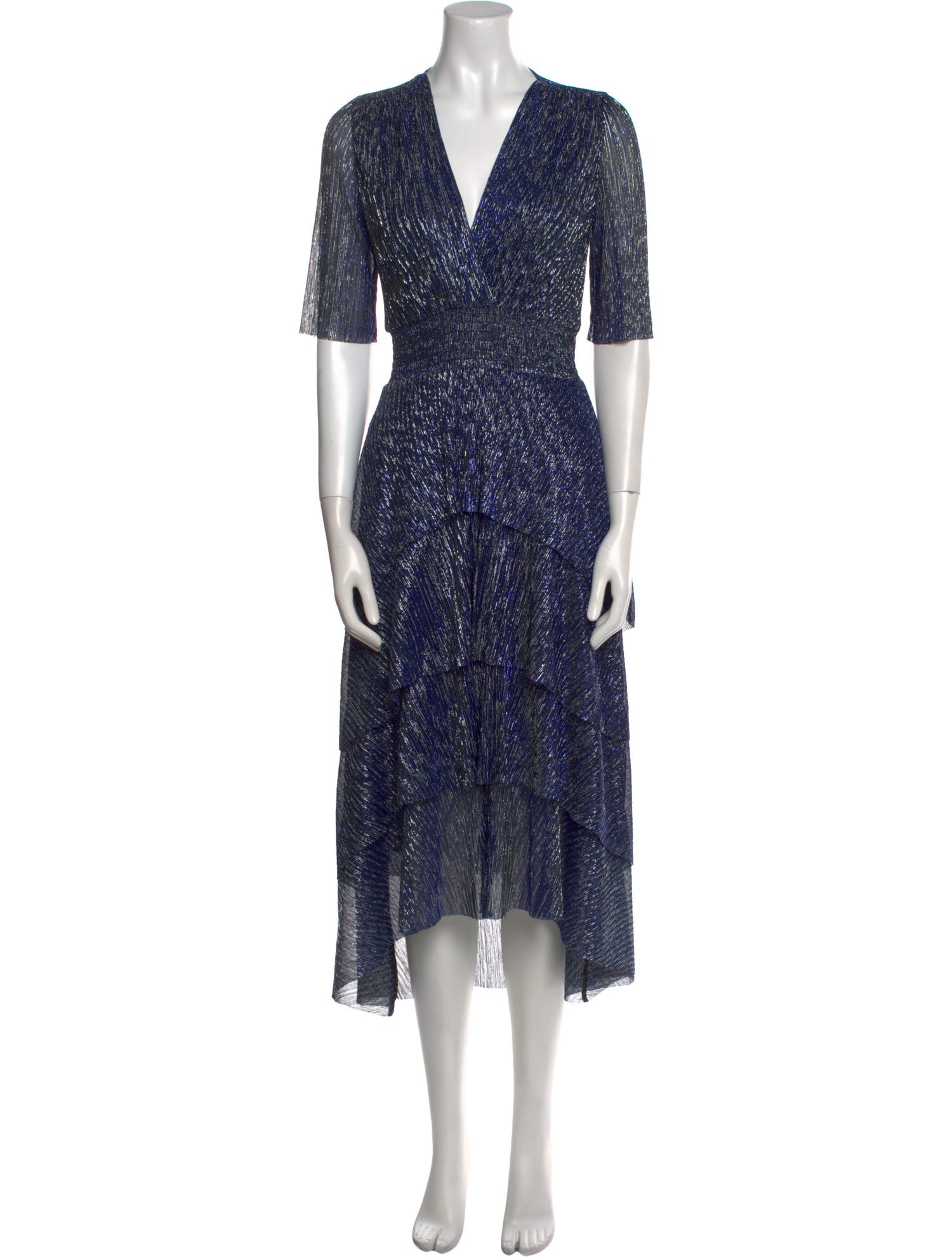 Maje Printed Midi Length Dress