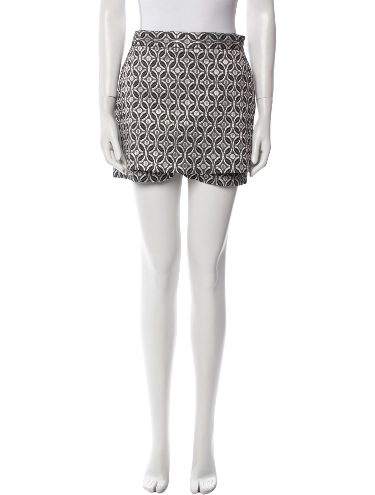 Maje Printed Mini Shorts