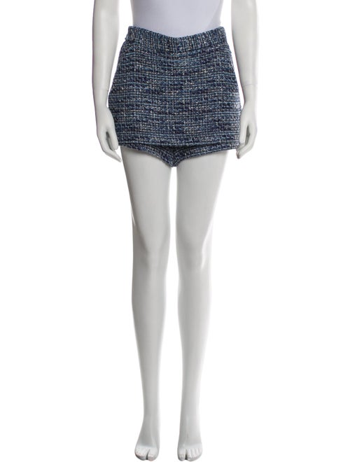 Maje Tweed Pattern Mini Shorts