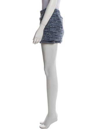 Maje Tweed Pattern Mini Shorts