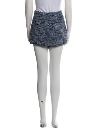 Maje Tweed Pattern Mini Shorts