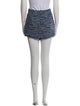 Maje Tweed Pattern Mini Shorts