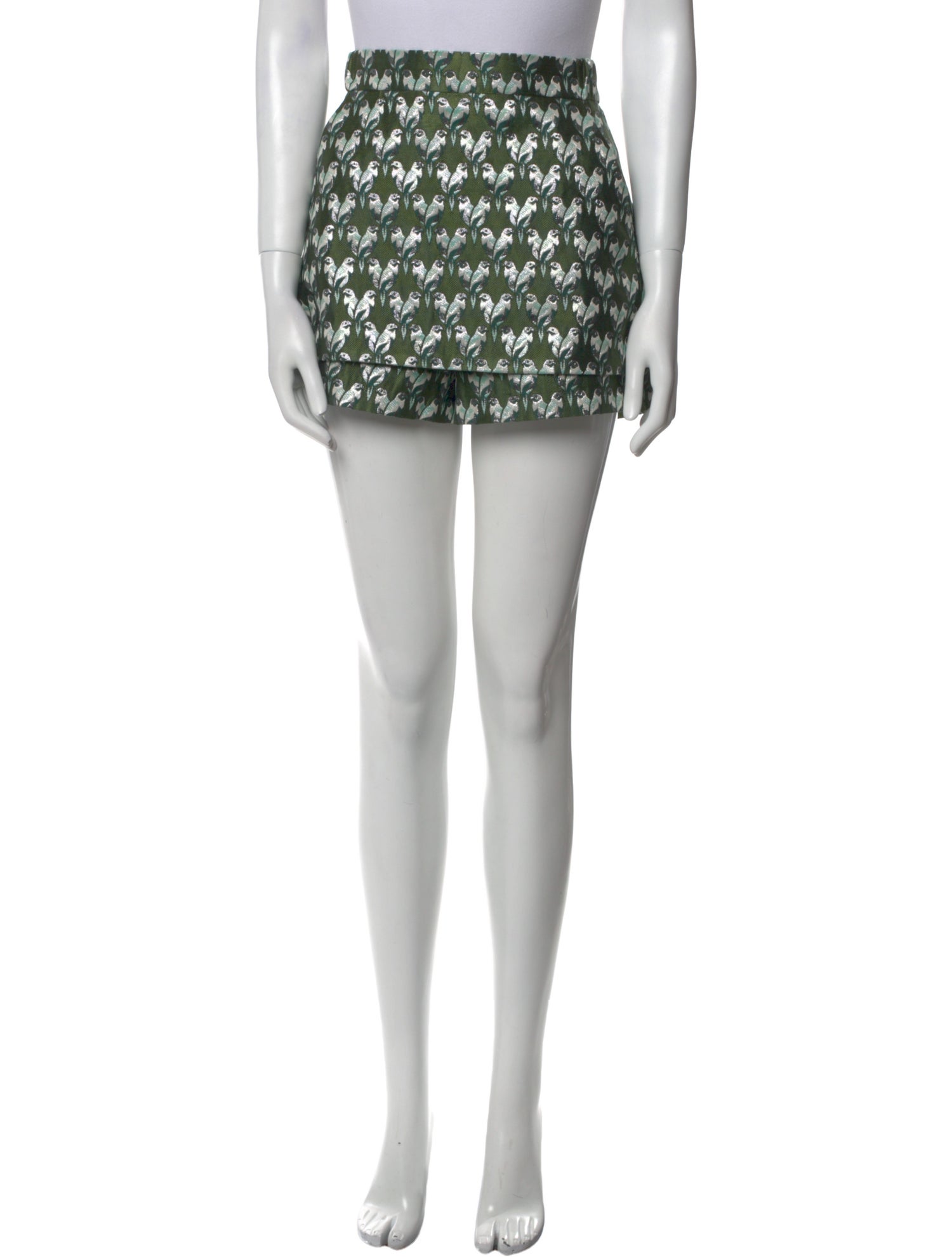 Maje Floral Print Mini Shorts