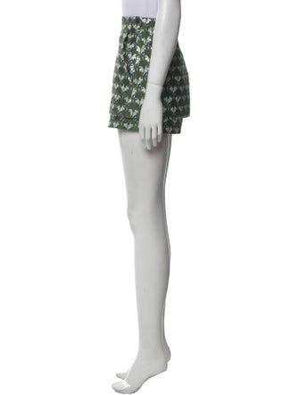 Maje Floral Print Mini Shorts