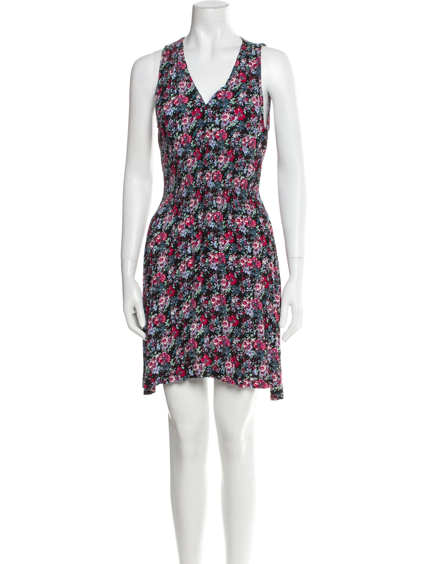 Maje Floral Print Mini Dress