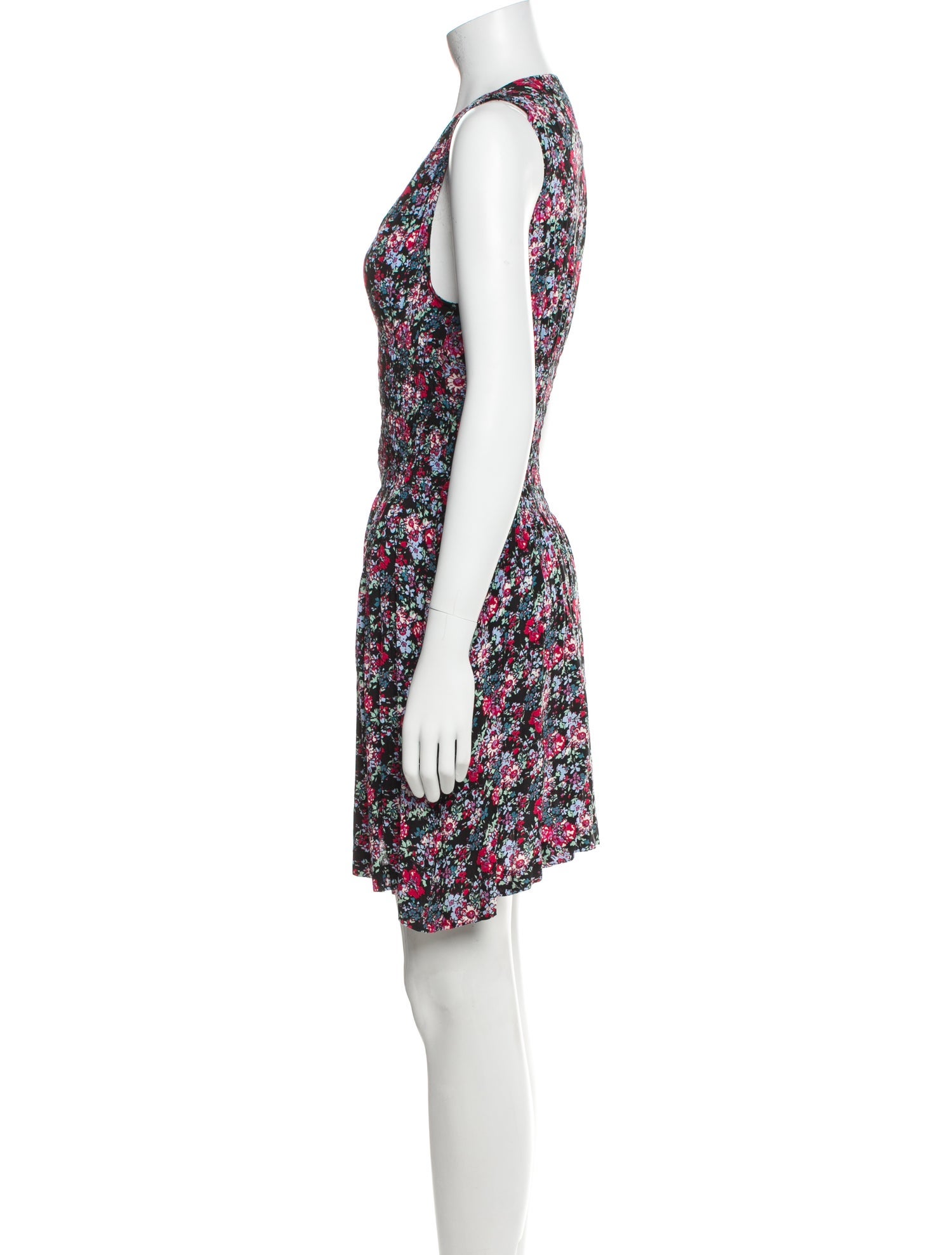 Maje Floral Print Mini Dress