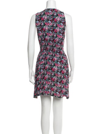 Maje Floral Print Mini Dress