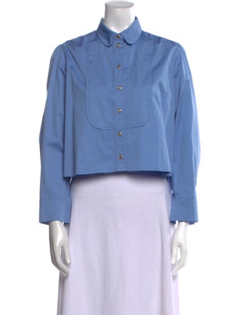 Maje Long Sleeve Crop Top