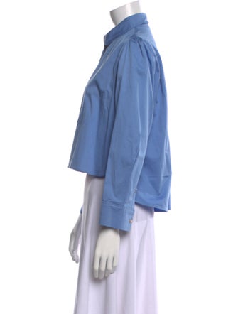 Maje Long Sleeve Crop Top