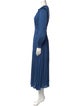 Maje V-Neck Long Dress
