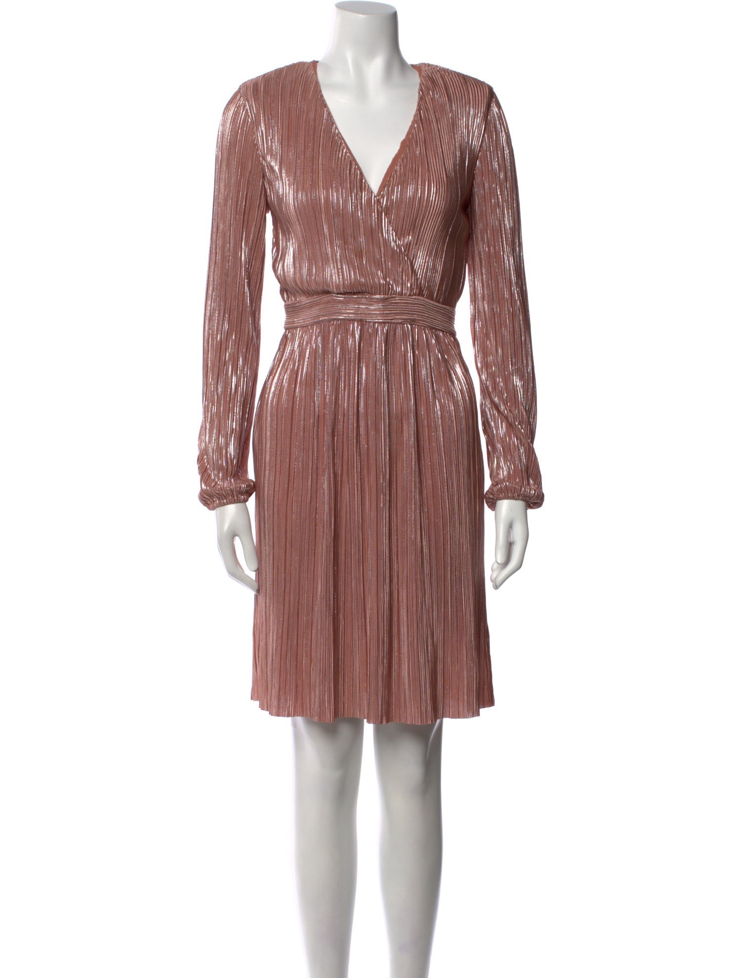 Maje V-Neck Knee-Length Dress