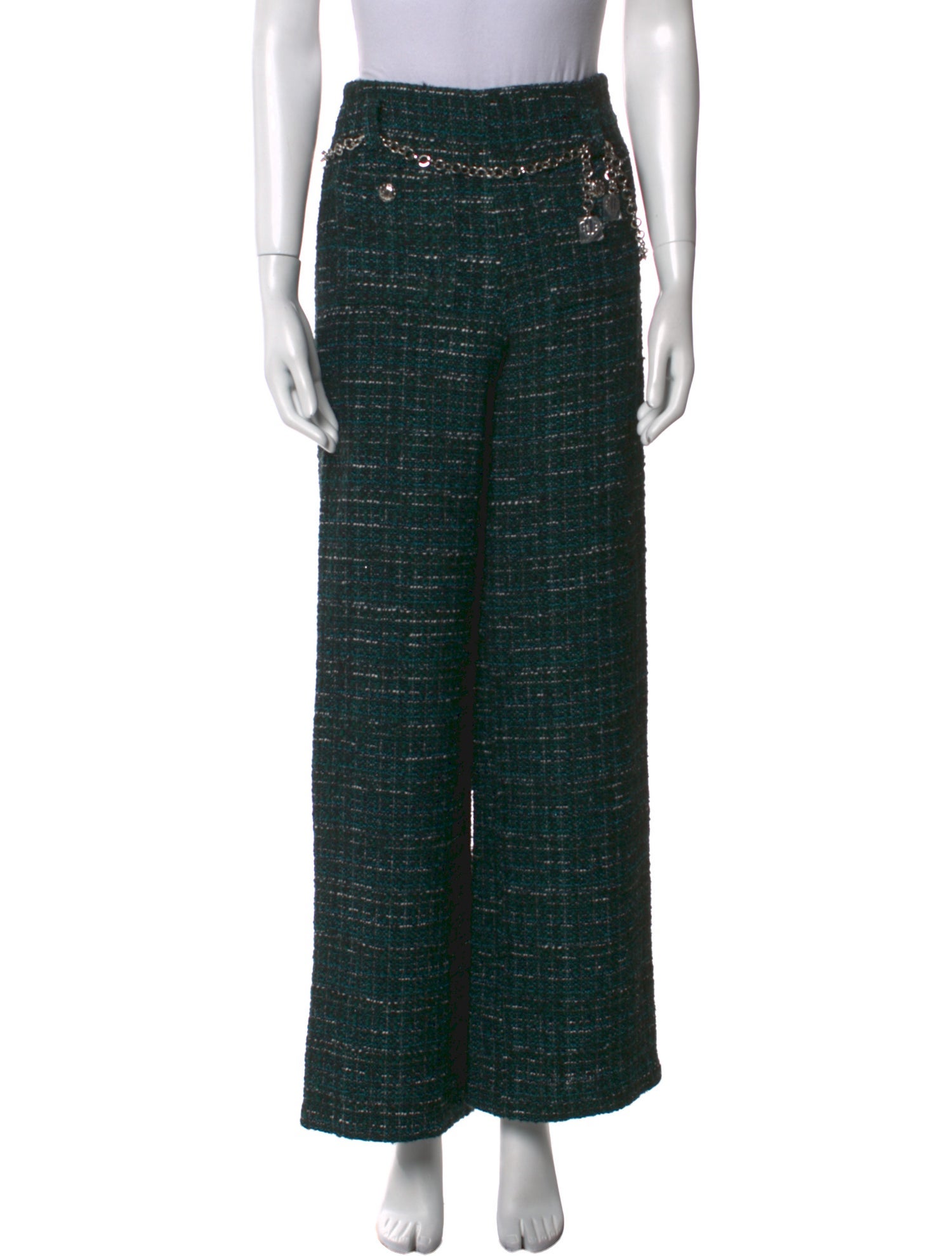 Maje Tweed Pattern Wide Leg Pants w/ Tags